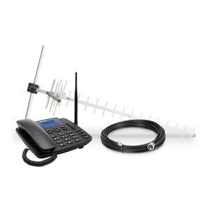 Telefone Fixo Rural 3G com Antena Externa CFA 6041 Intelbras