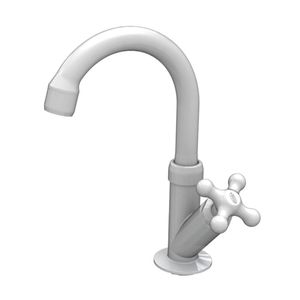 Torneira Lavatório Bancada Porto Belo 1/4" Branca 1017 Durin