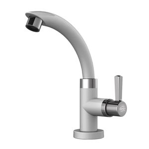 Torneira Bancada Ándria 1/4 Branco/Cromada 624 Durin