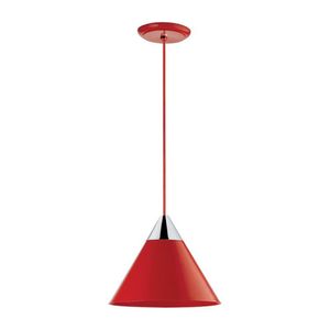 Pendente Injetado Vermelho/Cromado 310 Dital