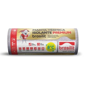Manta Térmica Isolante Premium SolarMaxxi Lã de Vidro/Alumínio Brasilit
