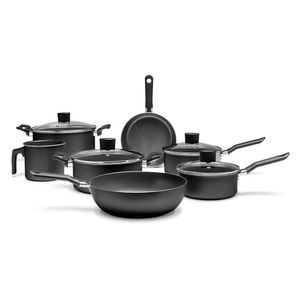 Jogo de Panelas Ebony 7 peças Preto 7190/401 Brinox