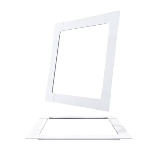 Kit Alçapão para Forro PVC 8 peças 80 x 80 cm Branco Vitesse