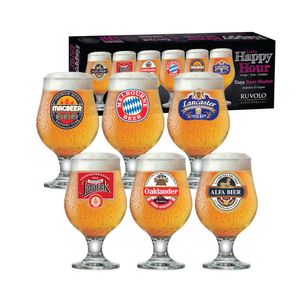 Jogo de taças 6 peças Beer Master 380ml 6680586 Ruvolo