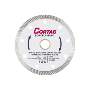 Disco Diamantado Porcelanato Turbo 110mm 1,2mm 60863 Cortag