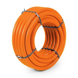 Eletroduto PVC Corrugado Flexível Pesado 32mm Laranja 2005 Mangueplast