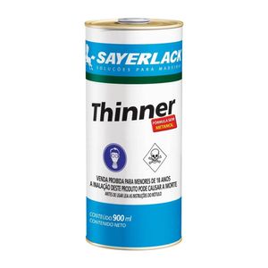 Thinner para Limpeza Litro 900ml DR4407 Sayerlack