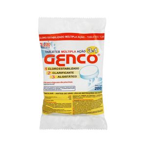 Pastilha Cloro 3 em 1 200gr 405170 Genco