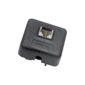 Plug Adaptador Macho para Telefone RJ11 Preto 163 Perlex
