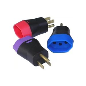 Plug Adaptador 2P+T Padrão Novo X Padrão Velho 148 Perlex