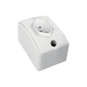 Caixa de sobrepor com 1 Tomada 20A Branco 715 Perlex