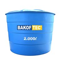 Caixa d'Água em Fibra de Vidro com Tampa 2.000L Bakof