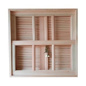 Janela de Eucalipto 120 x 100 cm 100 Real Mobili
