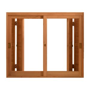 Janela de Eucalipto Veneziana 140 x 120 cm 200 Real Mobili