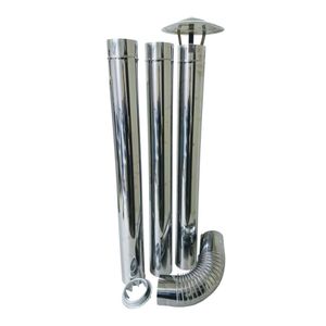 Kit Chaminé 6 peças Inox Adams