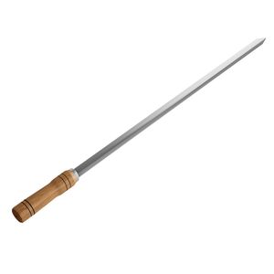Espeto Simples Inox Cabo de Madeira 70 cm 1070 Qualinox