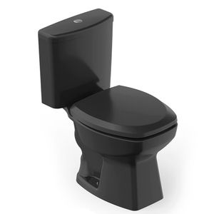 Kit Bacia + Caixa Acoplada Thema Preto Incepa