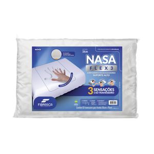 Travesseiro Nasa Flex 3 Suporte Alto Fibrasca
