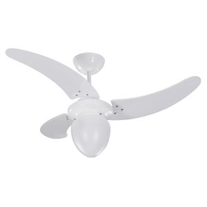 Ventilador de Teto Búzios Max com Lustre Branco 220V 51.01.0822 Tron