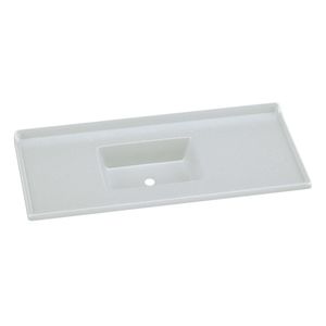 Pia Sintética Standard Granitada 120 x 50 cm Branco sem Válvula 504307 Rorato