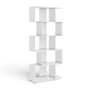 Estante Regular 5 nichos Branco ESM209 MovelBento