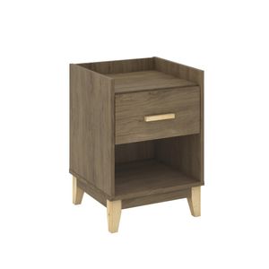 Mesa de Cabeceira Legno 1 Gaveta Freijó LE6006 MovelBento