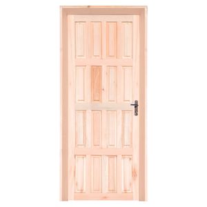 Porta de Eucalipto Externa 85 x 213 cm Lado Esquerdo 518 Grantok