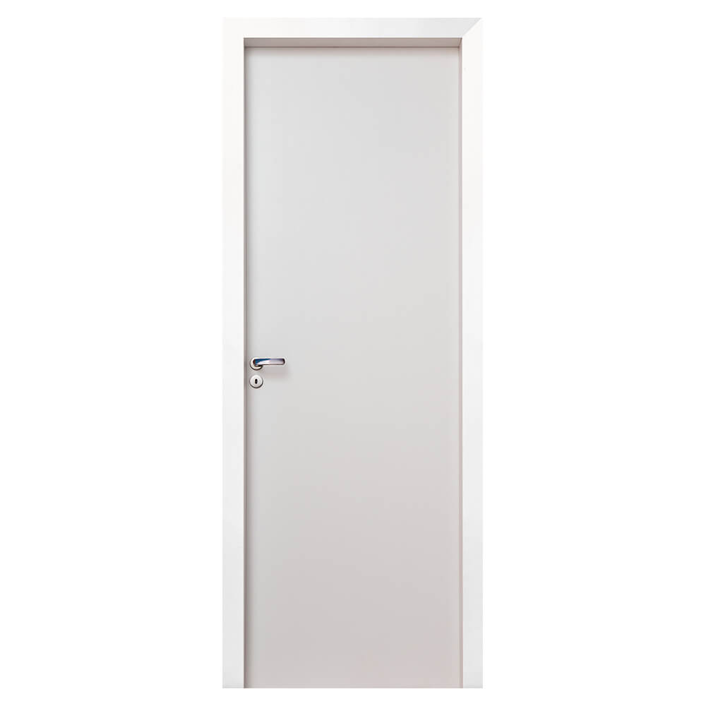 Porta de MDF Interna 60 x 213 cm Lado Direito Branco 7966 Grantok