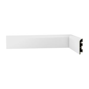 Rodapé de Polímero Smart R1 Abaulado 7cm Branco 0101.0102 Ecovale
