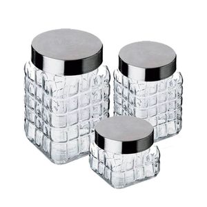 Jogo de Potes com Tampa Inox 3 Peças 992 Class