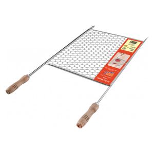 Grelha tipo Moeda 48 x 36 cm Inox CR566 Utimil