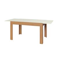 Mesa Extensível Retrô Off White/Freijó TM38 Dalla Costa