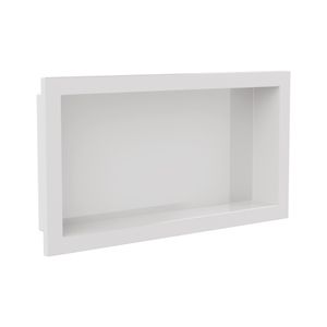 Nicho de Parede Embutir Banheiro 30 x 60 cm Branco Metasul