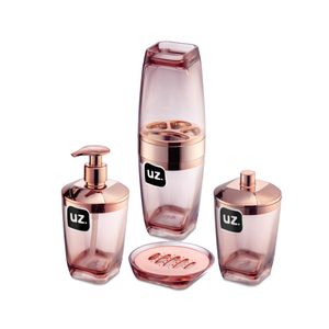 Kit Higiene 4 peças Rose UZ532 UZ Utilidades