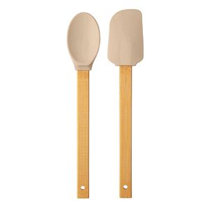 Kit Colher e Espátula de Silicone Capuccino UZ7057 UZ Utilidades
