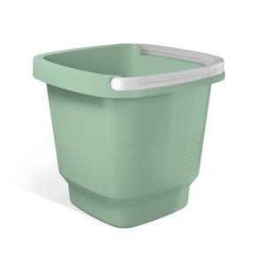 Balde Plástico com alça 12L Verde Menta UZ415 UZ Utilidades