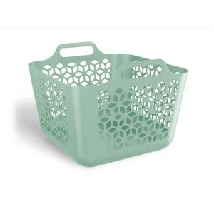 Cesto de Roupa Plástico 30L Verde Menta UZ419 UZ Utilidades