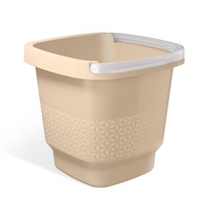 Balde Plástico com alça 8,5L Cappuccino UZ412 UZ Utilidades
