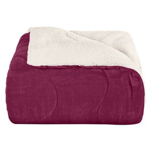 Edredom Queen Flannel Bordo Prediletto