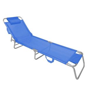 Espreguiçadeira Slim Alumínio Azul Zaka