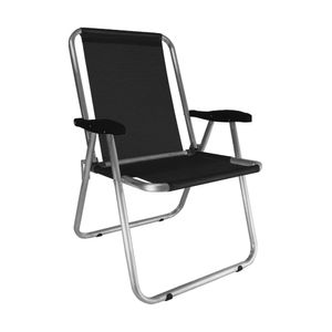 Cadeira Max Alumínio Preta 558 Zaka