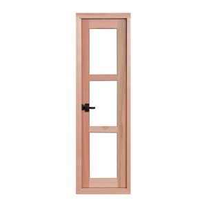 Janela de Eucalipto Vitrô Pivotante 30 x 100 cm EWK JP63 RondoSul