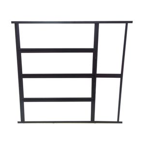 Janela de Aço Basculante 80 x 80 cm Preto 100070 Machado
