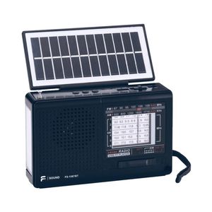 Rádio portátil Energia Solar 8 Faixas Preto FS-1587BT 5571 F-Sound