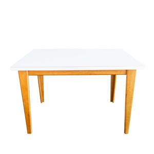 Mesa Sol 120 x 80cm Off White/Castanho MFK