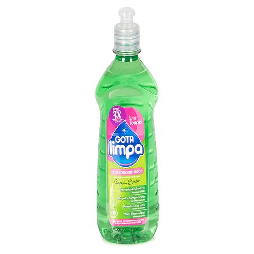 Detergente Gel Concentrado Capim Limão 511gr Gota Limpa
