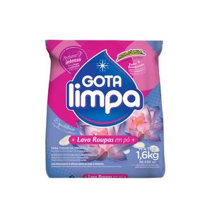 Lava roupas em pó Equilibrio 1,6kg Gota Limpa