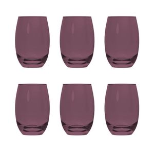 Jogo de Copos 6 peças Aruba Ameixa 475ml 3061.71 SM