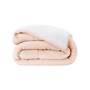 Coberdrom Queen Winter Manta Fleece com Sherpa Sal Rosa 3108 Lavive