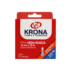 Fita Veda Rosca 18mm x 50m Branco 325 Krona